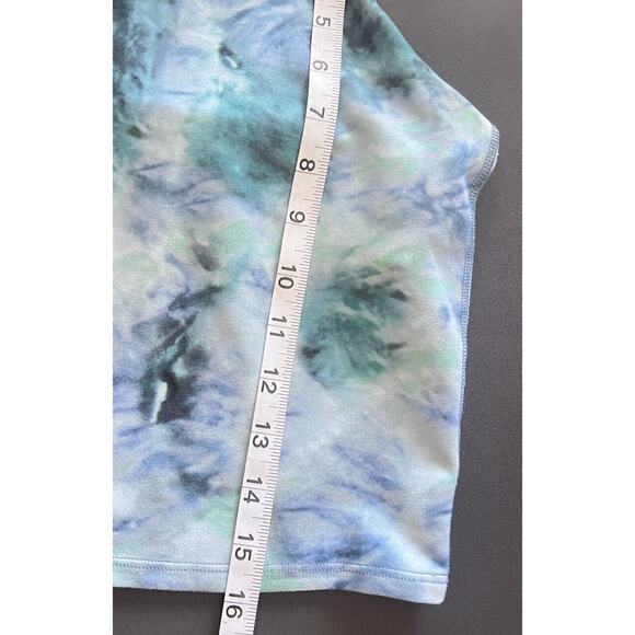 ATHLETA GIRL Long Distance Green Blue Tie Dye SPORTS BRA Sz XL 14 EUC - Picture 4 of 5